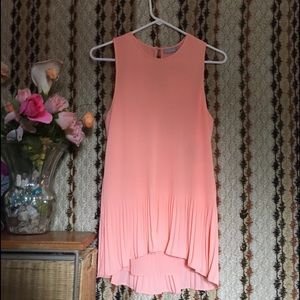 Ellie Kai Pleated Blouse Peach!